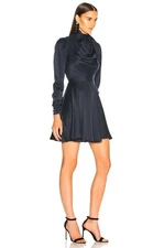 Zimmermann Women’s Navy Scarf Swing Dress Silk Size 3 AU 14