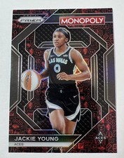 2024 Panini Prizm Monopoly Jackie Young #WNBA15 Red Classic Icons Las Vegas Aces