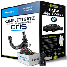 F�r BMW 4er Coupe Typ G22 , G82 Anh�ngerkupplung abnehmbar +eSatz 7pol 20- Set