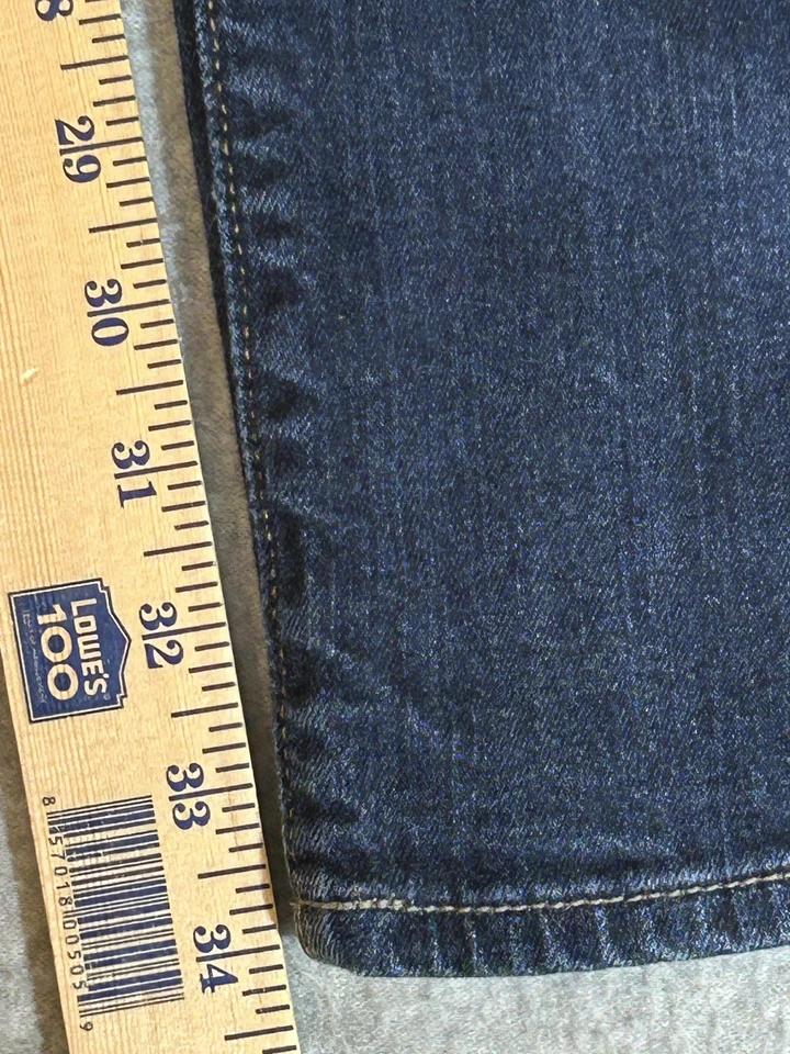 Abercrombie Fitch Jeans Mens 32x34 Blue Kennan Straight Stretch Denim Dark Wash - Image 4 of 4