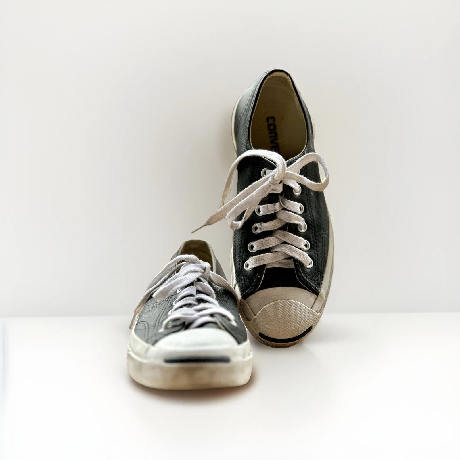 Sneakers basse Jack Purcell CONVERSE in pelle nera da donna 6 5