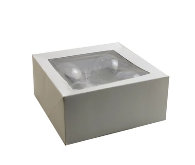 Darice   Weihnachtskugel Glas 80mm 4St