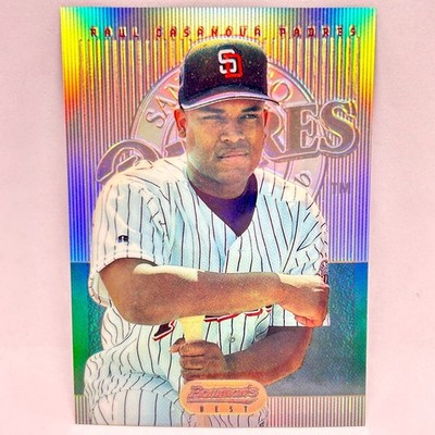 1995 Bowman's Best BLUE REFRACTOR - Raul Casanova San Diego Padres NM+