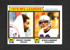 1979 TOPPS FOOTBALL SET-BREAK # 2 NFL RECEIVING LEADERS YOUNG & LARGENT EX