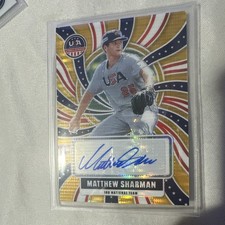 Panini 2026 Stars & Stripes Prizm Matthew Sharman #NTS-MS Auto /10 Insert