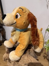Disney Store Lady and the Tramp - Lady Plush Toy - 12” Large Stuffed Animal