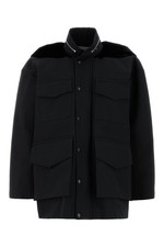 SACAI Black Grosgrain Oversize Jacket New  Authentic