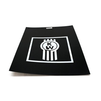 Kenworth Trucks 24'' x 30'' Black/White Bug Logo Poly Semi Truck Mud Flaps -Set
