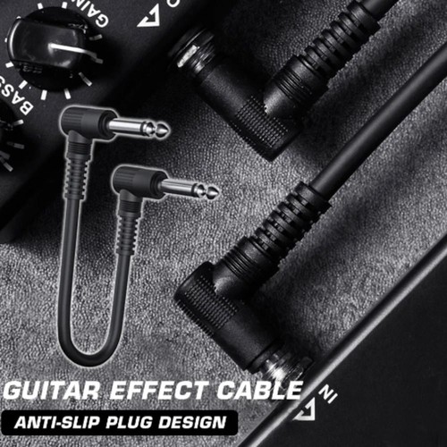 Black Guitar Effect Wire 15/30cm Guitar Patch Cord Playing Ornament