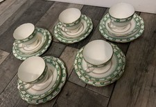Vintage Gladstone Teacup Trio X5 Bone China Made In England