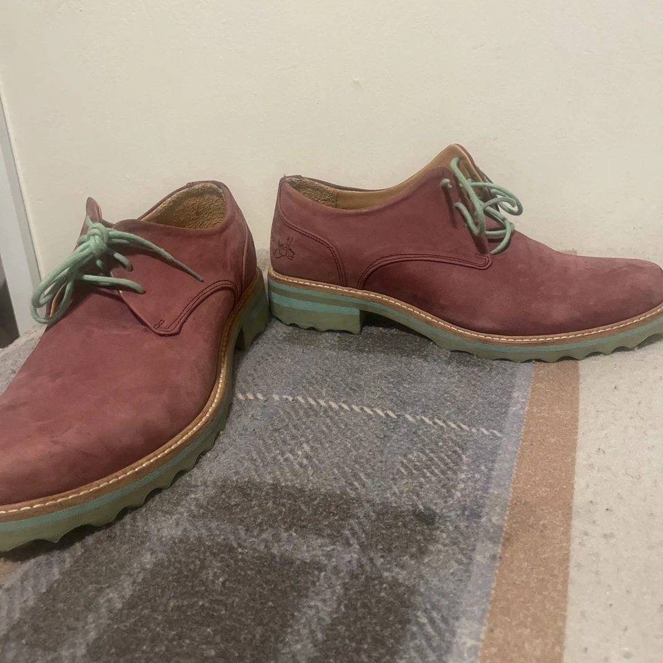 Zapatos para mujer John Fluevog Kaya Lofs, talla 11, turquesa borgoña Foto 3 de 4