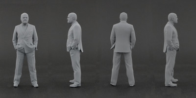Bruno Sacco Figure for 1:18 Mercedes Benz AUTOart W124 R129 W201 190 C215