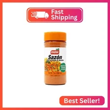 Badia Sazon with Coriander & Annatto Seasoning, 7 oz - Perfect Blend, Authentic 