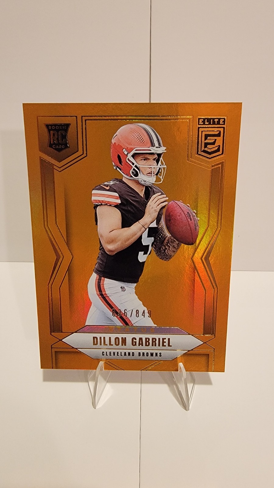 Dillon Gabriel RC /849 - 2025 Donruss Elite Status Metallic Orange #151 - SP