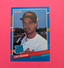 Donruss 1991 Donruss Leo Gomez #35 Baltimore Orioles Rated Rookie Baseball Card. rookie card picture