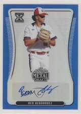 2020 Leaf Metal Draft Blue Rainbow 2/35 Ben Hernandez #BA-BH1 Auto 1u6
