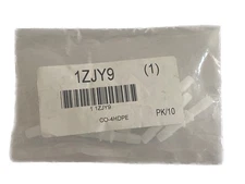 (10/Pk) ELDON JAMES 1/4” x 1/4” ID Barbed Coupling Fitting 1ZJY9 C0-4HDPE