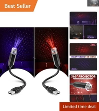 Rechargeable USB Star Projector Night Light Set - Perfect for Any Celebration