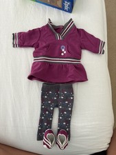 American Girl 2009 Bitty Baby Twins Purple Play Dress Outfit Set HTF