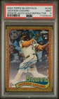 2024 Topps Update Silver Pack Jackson Chourio Gold RC AUTO /50 PSA 9 Mint