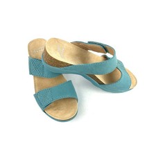 Dansko Maddy Lagoon Milled Nubuck Sandal Size 38 / US 7.5