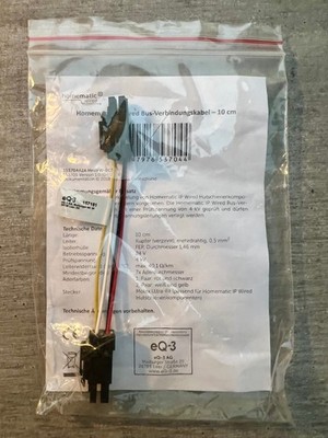 Homematic IP Wired Bus Connection Cable - 10cm  - 3 Stück