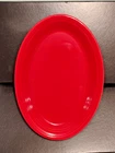 Fiesta ware USA RED Oval Platter  Fiesta 13 1/2”  9 1/2 J1