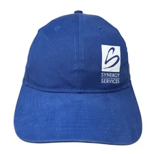 Synergy Services Strapback Baseball Cap Blue One Size Adjustable Vitronic