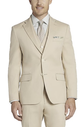Bar III Mens Slim-Fit Cotton Stretch Solid Suit Jacket 38 Short Tan Blazer - NWT