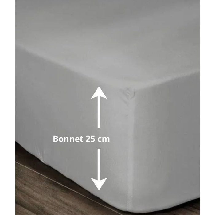 Drap housse coton 90x190 cm gris clair idéal pour une chambre d'enfant douce