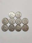 (10) Franklin Half Dollars - Free Shipping!