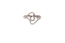 Sterling Silver 925 Heart Ring Size 7.5