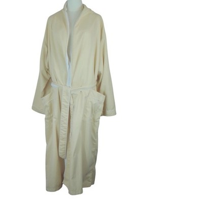 Chadsworth & Haig Men's Size 2X Luxury Bath Robe Unisex Beige Spa Pockets