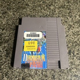 Dragon Warrior II 2 (Nintendo NES) Cartridge and Original Dust Cover