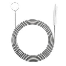 Long Drain Brush Flexible Feeding Tube Brush Slim Cleaning One Head White Color