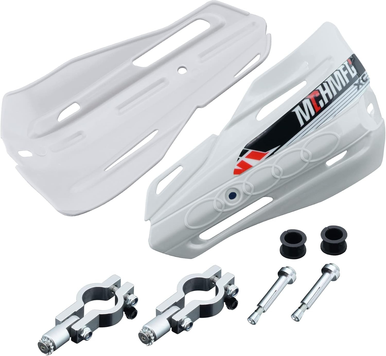 Dirt Bike Hand Guards White Universal Motorcycle Handguards Grips Pit ATV MX