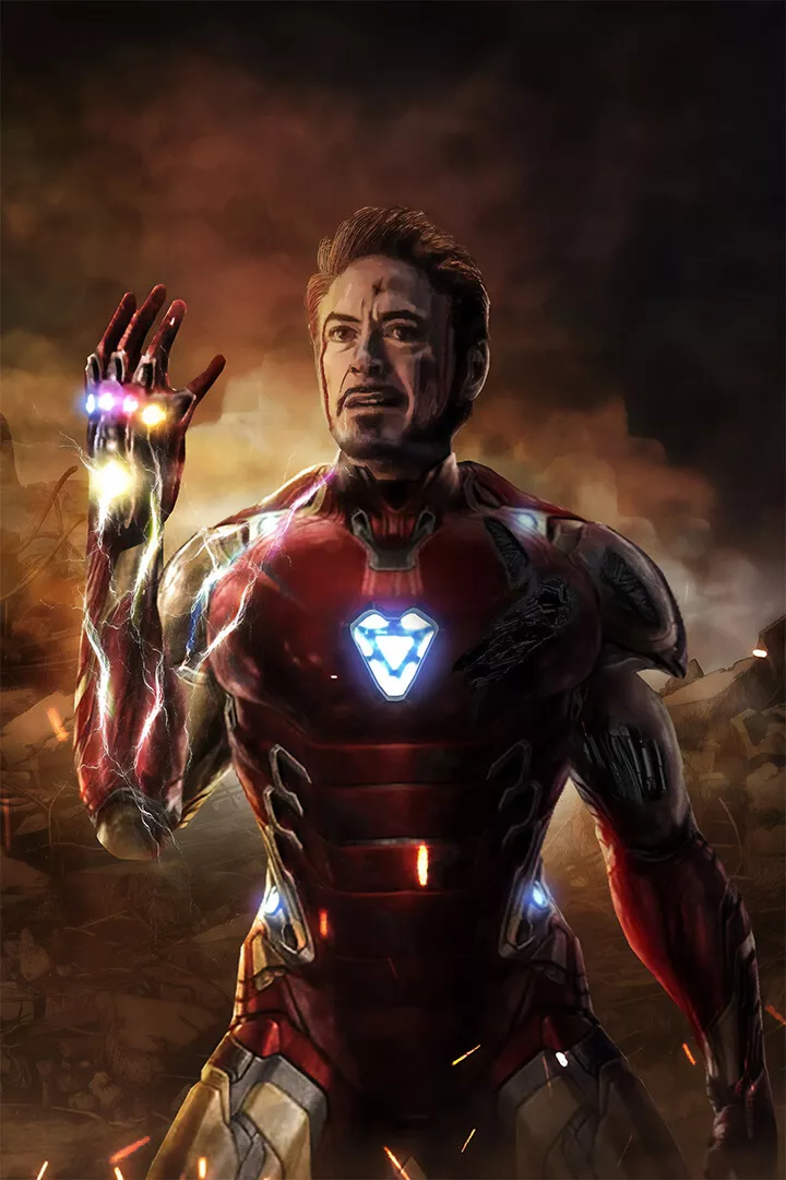 Super Hero Iron Man Avengers End Game Art Wall - POSTER 20x30