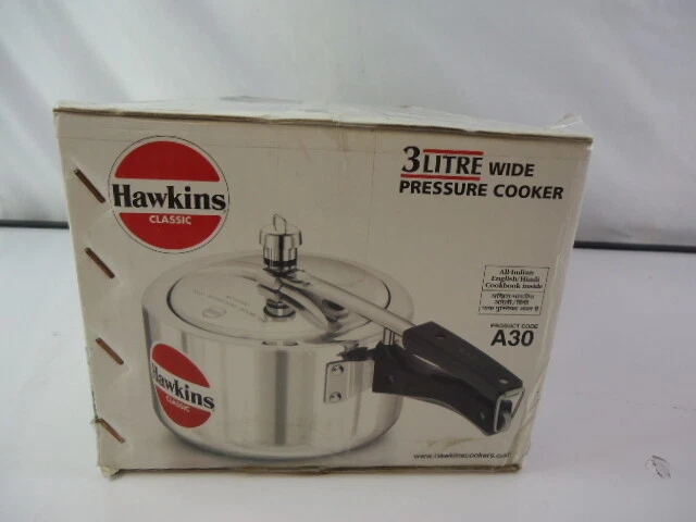  Hawkins Classic Aluminum Pressure Cooker, 3 Litre, Silver :  Home & Kitchen