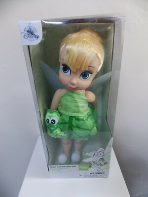 Tinkerbell Animator Puppe mit Kroko Zubehör 16'' Neu Versiegelt 