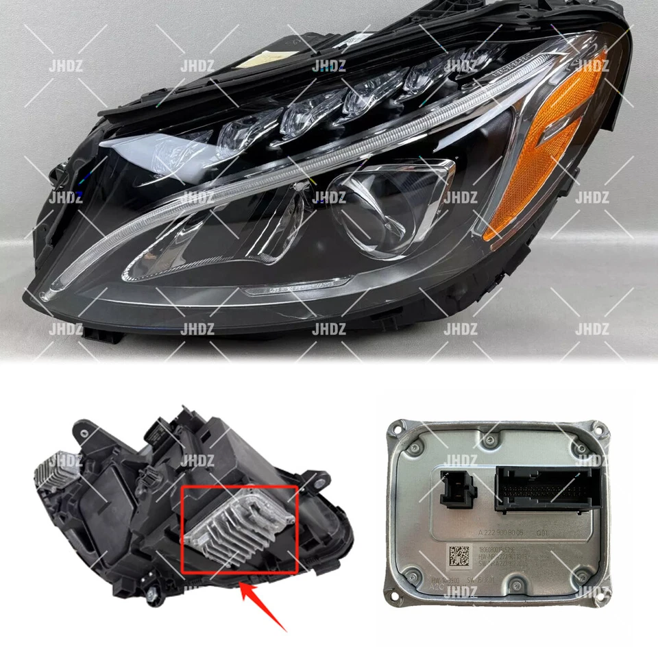Módulo de control de faros LED OEM para Mercedes-Benz W205 C200 C300 C400 2015-2018 Foto 3 de 4