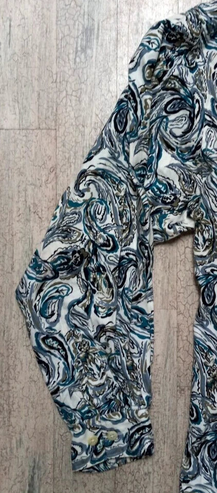 Camisa Henry Grethel De Colección Para Hombres XL Psicodélica Años 90 Mezcla Rayón Fiesta Foto 4 de 4