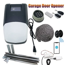 750LB 3/4HP Electric Garage Door Opener Wifi Chain Drive w/2 Remote Controls Kit