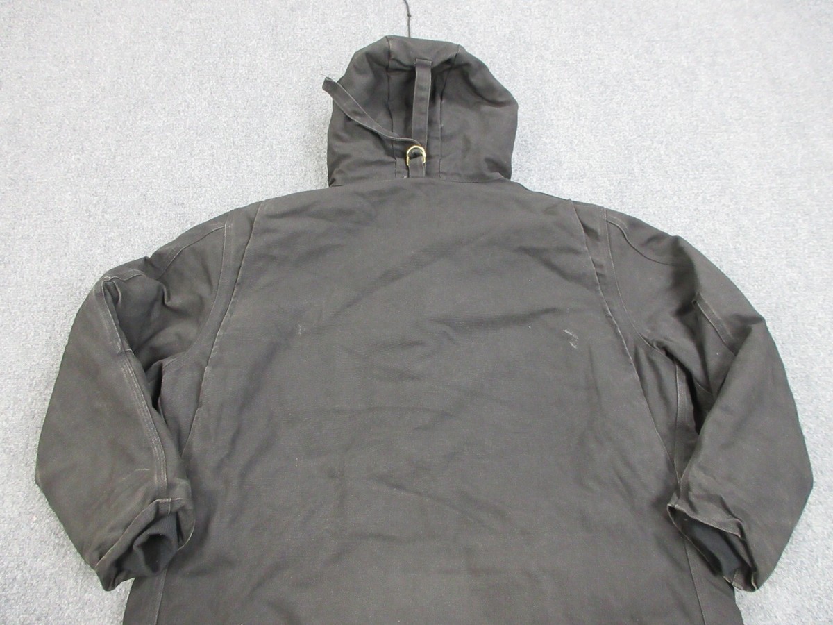VINTAGE Carhartt Jacket Mens 2XL Black CQ385 Duck Quilted