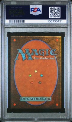 Mountain - Surge Foil MTG Warhammer 40,000 Commander #316 PSA 9