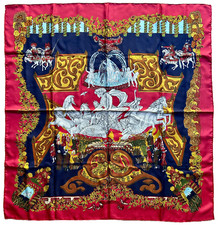 Hermes Le Paradis du Roy Scarf - 36" - Excellent Condition