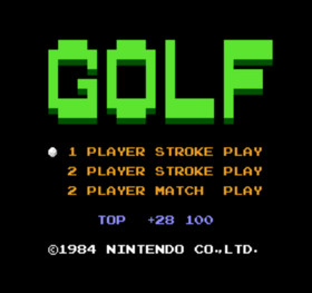 Golf pre-owned Nintendo Famicom NES Tested