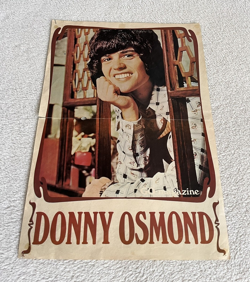THE OSMONDS 1974 DONNY OSMOND Swedish Poster Music Magazine GO