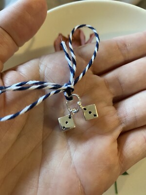 Links of London Würfelspieler Charm Sterlingsilber Anhänger - Neu