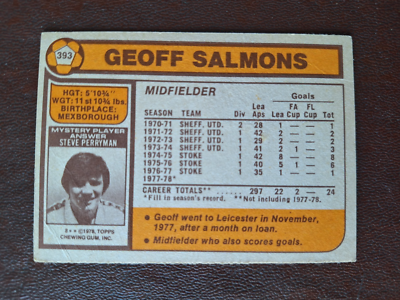 1978 Topps Orange Back Football Trading Cards - Various Players, Vintage UK Issue