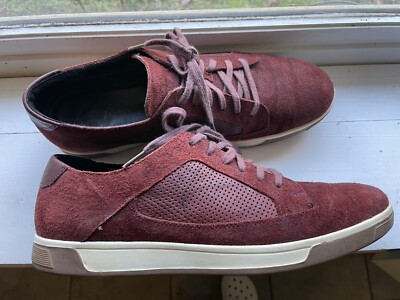 Cole Hann shoes.  Suede and leather. Red laces. Size 10M.  Incredible condition Cole Haan + Mindi Lace Up main image 2